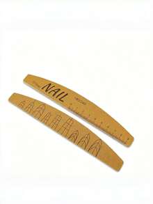 2 piezas Bloque de lija y pulidor de uñas de doble cara 100/180 con regla y plantilla de forma - Lija profesional para uñas acrílicas, de gel, naturales, lavable y durable, herramienta de manicura, regalo decorativo para el cuidado de las uñas. - Multicolor - Ver 9