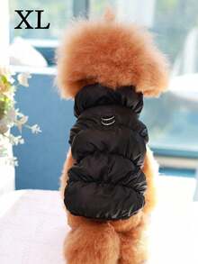3-Layer Thick Warm Pet Dog Jacket Coat For Small/Medium Dogs, 8 Color Options, Autumn/Winter - Black - View 10