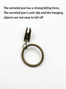10 piezas Anillos de cortina de acero inoxidable, regalos para cumpleaños y graduación - Bronceador - Ver 11