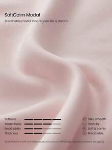 GLOWMODE Modal Silk Touch Oversized Long Sleeve Half-Zip Sweatshirt  Spring Summer - Dusty Pink - View 5