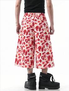 TOKVUE Men's All-Over Print Casual Versatile Daily Wear Shorts - Pink - View 2