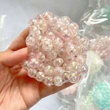 MINKOJA MINKOJA 1/2/6个随机颜色珠子减压球，珠子减压球，成人可塑形真空压力球，缓解压力感官解压玩具，珠子可塑形球，感官解压玩具，响亮感官解压球 - 彩色 - 查看 11