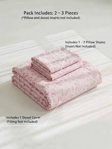 Veyra Day Bộ chăn ga gối 2/3 món 100% polyester (Vỏ chăn + 1/2 vỏ gối, không bao gồm chăn bông), Bộ sưu tập chăn ga gối polyester hiện đại dùng được cả bốn mùa - Nhiều màu - Xem 4