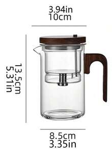 Magic Teapot, Water-Divided Glass Teapot, 2025 Pressure Control Magic Teapot, Magic Glass Teapot With Filter, Suitable For Fragrant Tea And Loose Tea Magic Teapot - Tea Square (Transparent) 600ML - View 8