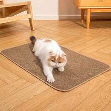 1 pièce Tapis à gratter extra large pour chat, tapis de sommeil en tapis, résistant aux griffures et anti-peluches pour protéger le canapé - Multicolore - Voir 9