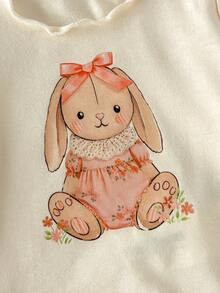 Cozy Pixies Setelan Dua Potong untuk Bayi Perempuan Baru Lahir, Kaos dan Celana Pendek Motif Bunga Daisy, Sempurna untuk Musim Panas. - MultiWarna - View 7