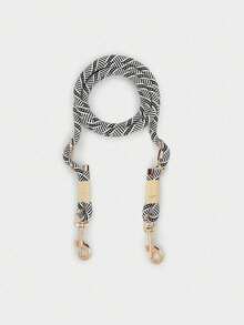 1pc Multi-Functional Hand-Woven Tech Style Pet Leash With Adjustable Length Metal Clip, Suitable For Small, Medium, And Large Dogs For Outdoor Running And Training Walking, Double Traction Clip To Walk Two Dogs At The Same Time - Multicolor - View 11