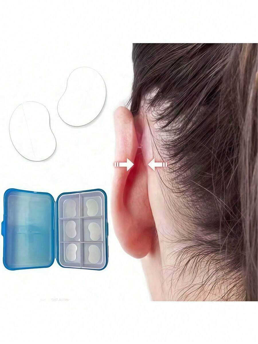 6 Ear Patches, With Correction And Cutting Ears, Suitable For Daily Makeup, Ball Parties, Weddings, Shopping, Dating And Travel Essentials. - Multicolor - View 1