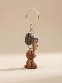 MINKOJA MINKOJA Cute Bear Keychain, Coffee Bean Drink Accessory Decor, Y2K Backpack Hanging Charm, Keychain Accessory - Multicolor - View 7