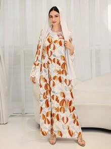 Yasmyna Đầm maxi Thổ Nhĩ Kỳ dành cho nữ và áo abaya truyền thống Ả Rập. - Nhiều màu - Xem 7