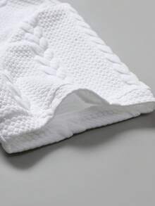 Manfinity Homme 男士白色夏季休閒度假短袖 Polo 正裝襯衫，紋理面料舒適辦公穿著，送給男朋友、丈夫的禮物，適合典禮 - 白色 - 查看 4