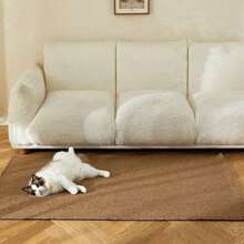 1 pièce Tapis à gratter extra large pour chat, tapis de sommeil en tapis, résistant aux griffures et anti-peluches pour protéger le canapé - Multicolore - Voir 10