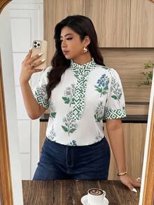 Weeklong Women's Frill Trim Loose Blouse, French Casual Top, Daily & Holiday Wear, Spring/Summer - Multicolor - View 5
