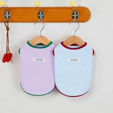 PETSIN Pet Spring New Dog Clothes Animal Supplies Pet Clothing Dog Tank Top Cat T-Shirt Teddy Outfits Small Animal Attire Casual Cool Tank Top Dog Clothes Cat Clothes Two-Season Spring & Summer New Tank Top - Multicolor - View 4