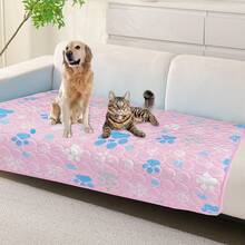 Washable Dog Cooling Mat Ice Silk Cooling Mat For Dogs Pet Self Cooling Pad Blanket Dog Cooling Pad For Indoor & Outdoor Car Seats - Pink - View 2