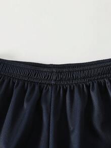 25-26新款藍白條紋男孩足球球衣套裝，兒童足球制服，夏季可愛專業運動服，適合前青春期男孩，健身運動套裝 - 彩色 - 查看 8