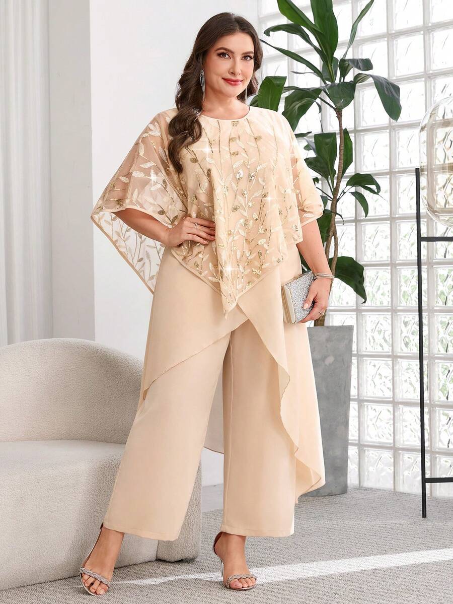 Reflora Conjunto de 2 piezas talla grande - Albaricoque - Ver 1