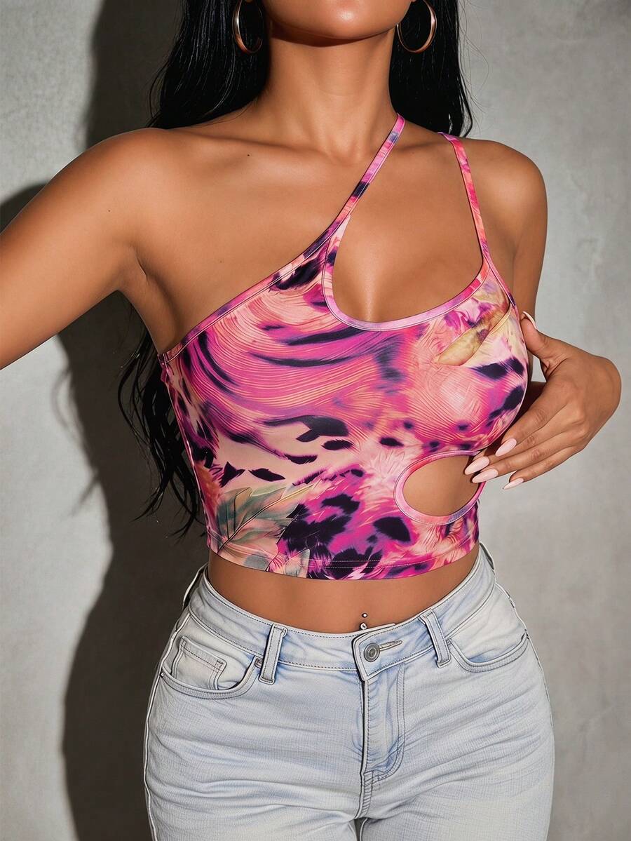 Radiana Áo kiểu nữ mùa hè dây mảnh khoét hở gợi cảm in họa tiết du lịch, áo hở lưng sexy, áo đi nghỉ mát trên đảo, áo kiểu nàng tiên cá, áo lưới xuyên thấu, áo đi biển, áo in họa tiết da báo, thích hợp cho buổi tối, hẹn hò, tụ họp, tiệc tùng, câu lạc bộ, cocktail, buổi tối, buổi hòa nhạc, kỳ nghỉ trên đảo, bãi biển, ngày lễ.