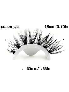 7Pairs Fluffy Wispy Transparent Band Cat Eye Natural Makeup Effect Soft Lightweight Imitation Mink Fur Whole Strip False Eyelashes For Women Daily Use Home Makeup Salon - Cat Eye Lashes - View 5