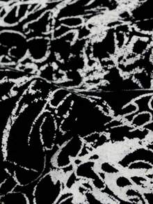 ROMWE MEN Street Life Áo thun nam tay ngắn phong cách punk nghệ thuật, đính đá lấp lánh, kiểu dáng thường ngày - màu đen - Xem 5