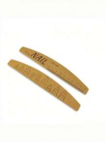2 piezas Bloque de lija y pulidor de uñas de doble cara 100/180 con regla y plantilla de forma - Lija profesional para uñas acrílicas, de gel, naturales, lavable y durable, herramienta de manicura, regalo decorativo para el cuidado de las uñas. - Multicolor - Ver 11