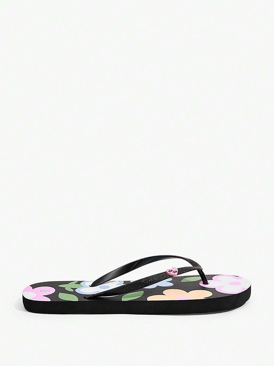 Grefit Chaussures pliables pour femmes avec bout et talon, Mules pliables mode en PVC, Convient pour les chaussures de vacances d'été, les chaussures de rentrée scolaire d'été, les chaussures de collège, les chaussures de printemps, les chaussures de vacances de printemps, les chaussures de Pâques, convient pour un style décontracté de plage - Multicolore - Voir 1
