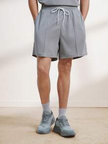 Driftmere Men Solid Drop Shoulder Tee & Shorts For Summer, Cozy Outfits Father's Day – A Fathers Day Gift Guide - Grey - View 5