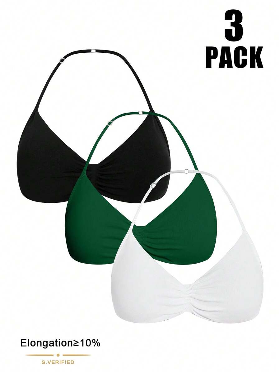 Easithlete Easithlete Seamless Women Solid Color Racerback Sports Bra For Summer - Multicolor - View 1