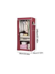 1pc Household Simple Wardrobe, Simple And Space-Saving, Large Capacity Can Store Clothes And Bedding In Layers, Simple Installation, Small Apartment Renters, I Am A Storage Artifact - Multicolor - View 14