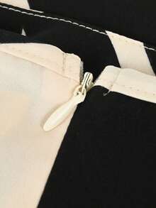 SHEIN Franclia Chân váy xếp ly chữ A in họa tiết thanh lịch dành cho nữ, phù hợp cho công sở. - Nhiều màu - Xem 5