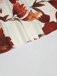 SHEIN Franclia Floral Print Casual Skirt, Suitable For Summer Outdoor Travel, Daily Wear, Commute, Business, Party And Date - Multicolor - View 7
