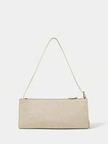 SHECARRY Túi xách nữ, túi đeo vai kiểu Hobo, chất liệu da lộn, màu kaki, thời trang, thanh lịch, đơn giản, cá tính, đa năng, cổ điển, thích hợp đi làm, công sở, hẹn hò, hàng ngày, mua sắm, uống trà chiều. - Màu hạnh nhân - Xem 4