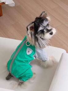PETSIN 宠物春季新款狗狗服装 动物用品 宠物服装 狗狗背心 猫咪T恤 泰迪熊套装 小型动物服装 休闲酷炫背心 狗狗服装 猫咪服装 春夏两季新款背心 冰丝家居服：柔软网眼透气连体衣 - 彩色 - 查看 8