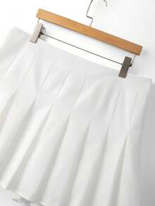 GlowEve CURVE Quần short nữ cỡ lớn kiểu dáng thường ngày, tối giản, đa năng, phù hợp cho mùa hè. - trắng - Xem 3