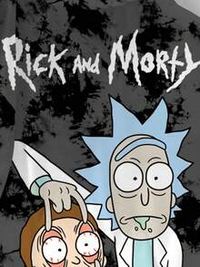 Rick and Morty X SHEIN 大码女式休闲T恤，字母和卡通印花 - 白色 - 查看 4