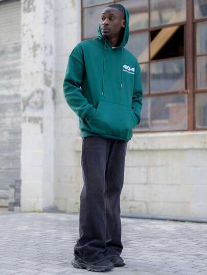 BelSigned BelSigned Áo hoodie nam Krometka phong cách đường phố thu đông in họa tiết số