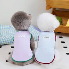PETSIN Pet Spring New Dog Clothes Animal Supplies Pet Clothing Dog Tank Top Cat T-Shirt Teddy Outfits Small Animal Attire Casual Cool Tank Top Dog Clothes Cat Clothes Two-Season Spring & Summer New Tank Top - Multicolor - View 13