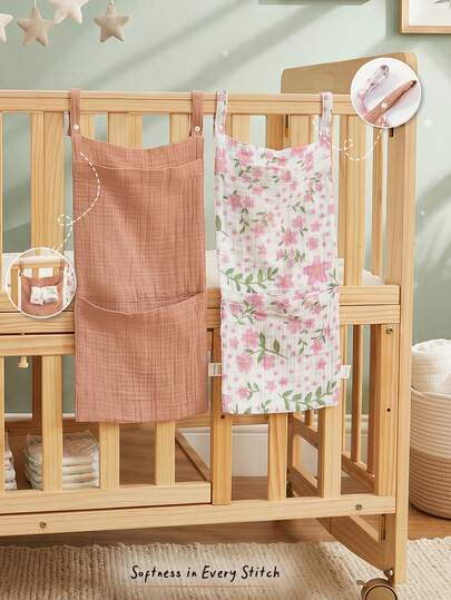 Cozy Pixies Túi treo đựng đồ cho bé 1 mảnh, thoải mái và mềm mại, phù hợp cho mọi mùa, có thể dùng để đựng đồ dùng hàng ngày cho trẻ sơ sinh.