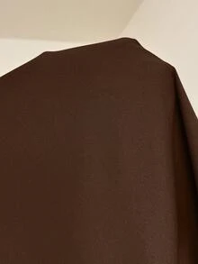 SHEIN 两件套孕妇休闲舒适侧条纹上衣和裤子套装 - 棕色 - 查看 6