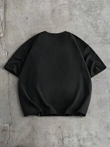AXEPEAK 男士休闲度假舒适时尚拼接印花迷人T恤套装 - 彩色 - 查看 9