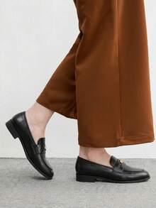 CUCCOO BIZCHIC Women's Casual Comfortable Slip-On Loafers, Versatile For Daily Wear - Black - View 4