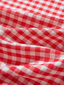 Cozy Pixies Đầm chữ A không tay họa tiết dâu tây móc len cho bé gái, kiểu dáng đồng quê dễ thương, thích hợp cho bé gái đi chơi, dã ngoại, nghỉ mát mùa xuân/hè. - Đỏ - Xem 11