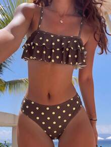 Swim Mod Bộ đồ bơi nữ đi biển mùa hè dễ thương, ngọt ngào, phong cách retro với họa tiết hoa. - Nhiều màu - Xem 1