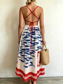 RIVANDRE Bohemian European Graphic Style Women's Casual Elegant ...