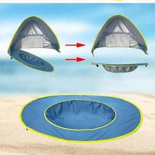 Luxury Portable Beach Tent, Suitable For 4-6 Years Old Children, Equipped With Rapid Open Sunshade Canopy And Water Play Tent, Convenient Storage. - Multicolor - View 5