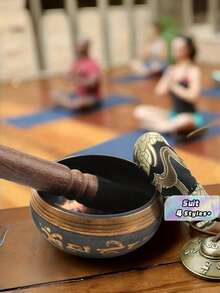 1pc Singing Bowls Set Meditation Sound Bowl Hand Hammered For Yoga, Meditation, Mindfulness, Chakra Balancing - Multicolor - View 1