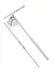 1PC Stainless Steel Candle Snuffer Set Rustproof Wick Dipper Extinguisher Tools For Home Decor Meditation Gift For Candle Lovers - Pentagon - View 3