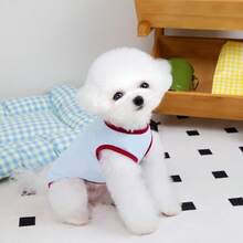PETSIN Pet Spring New Dog Clothes Animal Supplies Pet Clothing Dog Tank Top Cat T-Shirt Teddy Outfits Small Animal Attire Casual Cool Tank Top Dog Clothes Cat Clothes Two-Season Spring & Summer New Tank Top - Multicolor - View 10