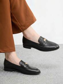 CUCCOO BIZCHIC Women's Casual Comfortable Slip-On Loafers, Versatile For Daily Wear - Black - View 1