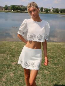 Sydney Algeri Women Two Pieces Outfits For Daily Wear Summer Casual - Multicolor - View 1
